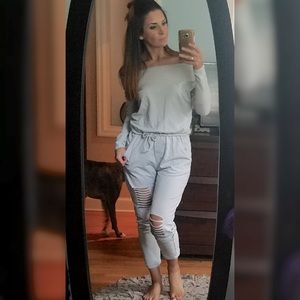 Off the Shoulder Jumpsuit